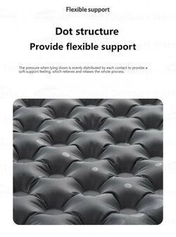 Ultra light Inflatable double Sleeping Pad R value 3.5