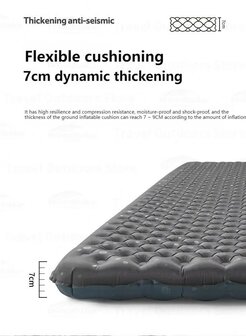 Ultra light Inflatable double Sleeping Pad R value 3.5