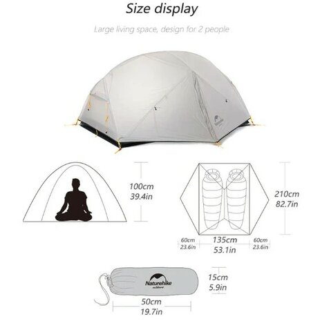 Mongar 210T 2P tent